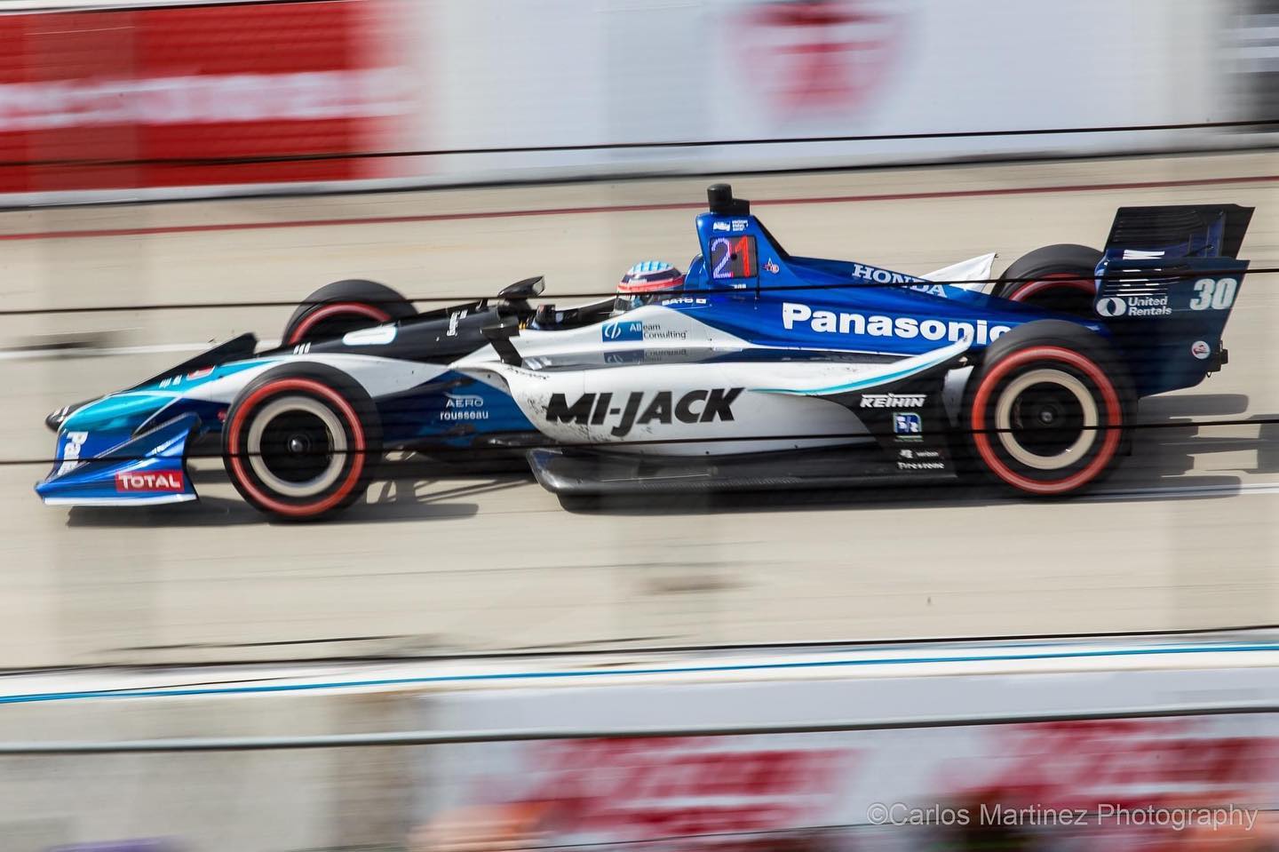 Takuma Sato Panasonic IndyCar panning
